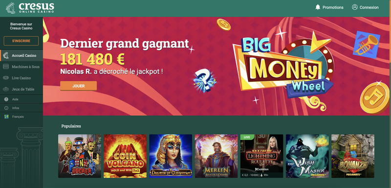 S'inscrire et jouer au casino pour de l'argent