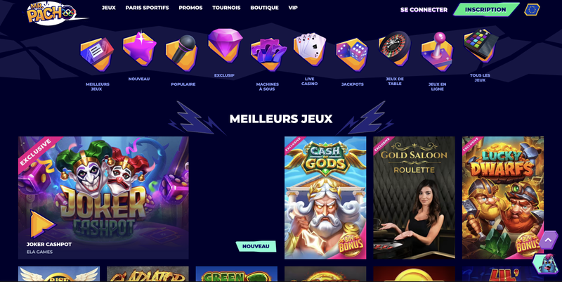 Les meilleurs jeux du nouveau casino en 20-24 pour de l'argent